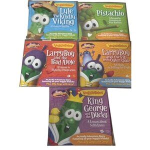 Veggie Tales Chick Fil A set of 5 CDs kids children CFA Kids Meal 2011 New NOS